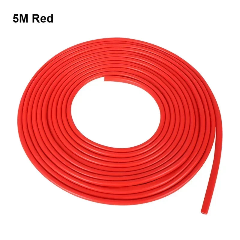 5M Car Door Edge Scratch Protector Strip Auto U Type Rubber Moulding Trim Protection Side Adhesive Sealing Guard Sticker