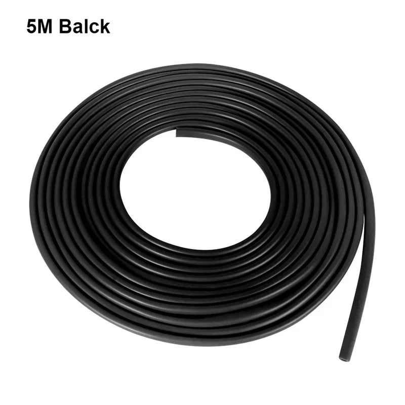 5M Car Door Edge Scratch Protector Strip Auto U Type Rubber Moulding Trim Protection Side Adhesive Sealing Guard Sticker