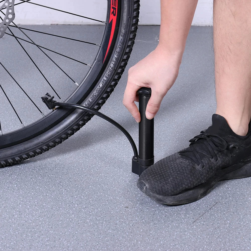Portable Bicycle Pump Valve 80PSI Lightweight Balloon Manual Air Pump MTB Road Bike Tire Inflator Cycling Accesories